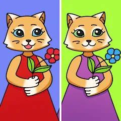 Взломанная Find Differences: Cute Cats  [МОД Unlocked] - стабильная версия apk на Андроид