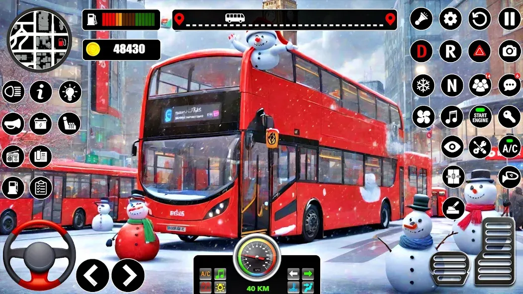 Bus Simulator 3D Bus Games (Городское автобусное симуляторение)  [МОД Unlocked] Screenshot 1