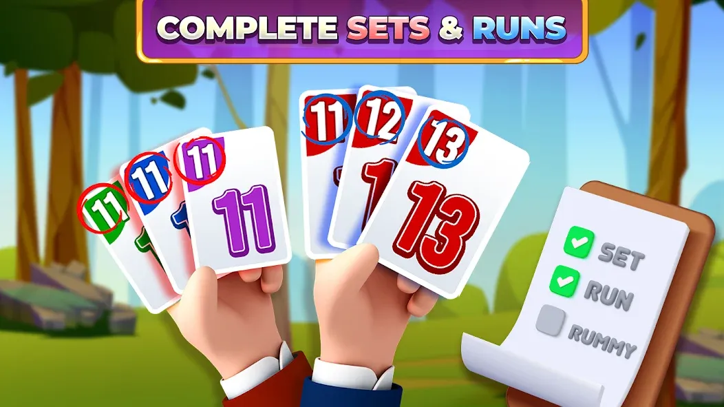 Rummy Rush - Classic Card Game (Рамми Раш)  [МОД Много монет] Screenshot 2