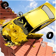 Взлом Beam Drive Crash Death Stair C (Бим Драйв Краш Дэт Стэр С)  [МОД Unlocked] - стабильная версия apk на Андроид