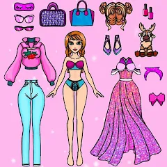 Взлом Doll Dress Up Makeup Girl Game (Чиби кукла одевает девушку игры)  [МОД Бесконечные монеты] - полная версия apk на Андроид