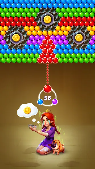 Bubble Shooter Kingdom  [МОД Unlimited Money] Screenshot 1