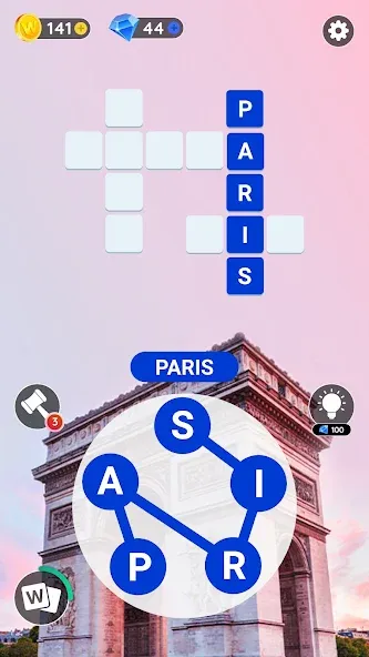 Word City: Connect Word Game (Ворд Сити)  [МОД Unlocked] Screenshot 2