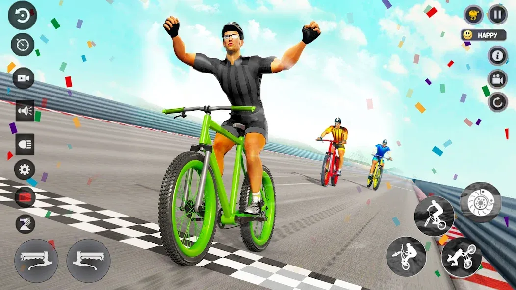 BMX Cycle Race 3d Cycle Games (гонка на велосипедах 3D игры на велосипеде)  [МОД Mega Pack] Screenshot 3