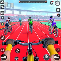 Скачать взломанную BMX Cycle Race 3d Cycle Games (гонка на велосипедах 3D игры на велосипеде)  [МОД Mega Pack] - полная версия apk на Андроид