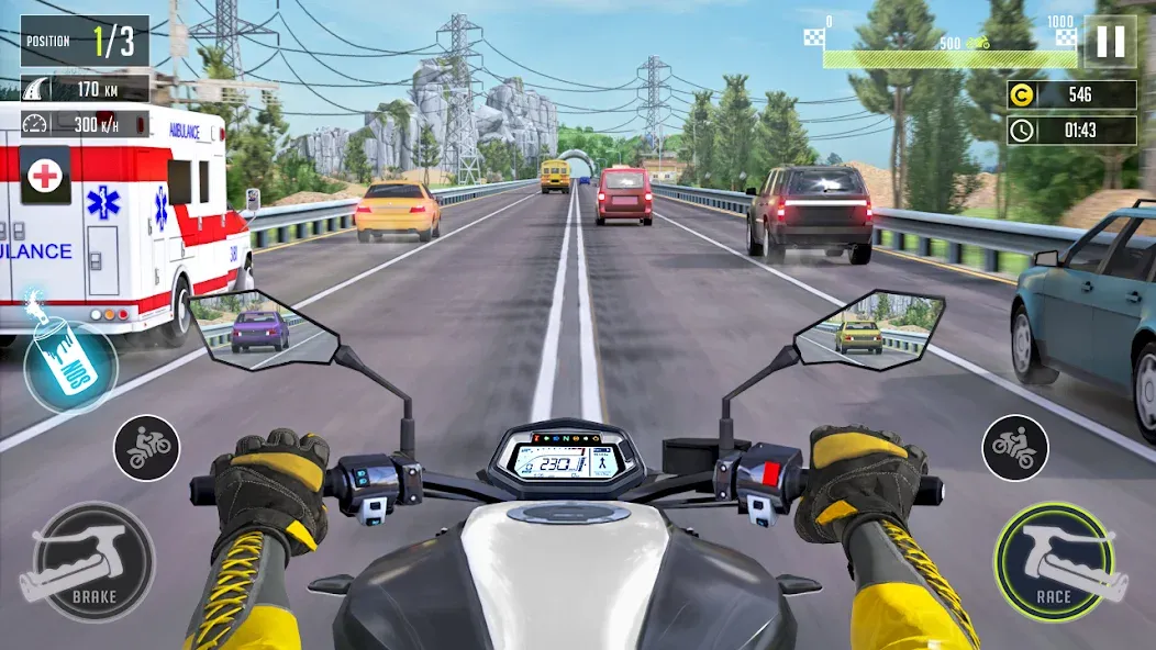 3d Bike Racing Bike Race Games  [МОД Бесконечные монеты] Screenshot 1