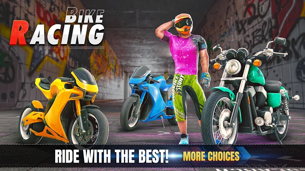 3d Bike Racing Bike Race Games  [МОД Бесконечные монеты] Screenshot 5