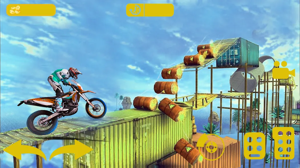 Bike stunt 3d games-Bike games  [МОД Бесконечные монеты] Screenshot 1