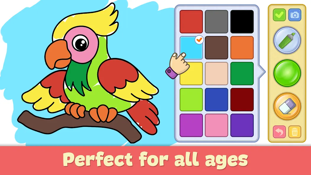 Kids Coloring & Drawing Games  [МОД Много монет] Screenshot 1