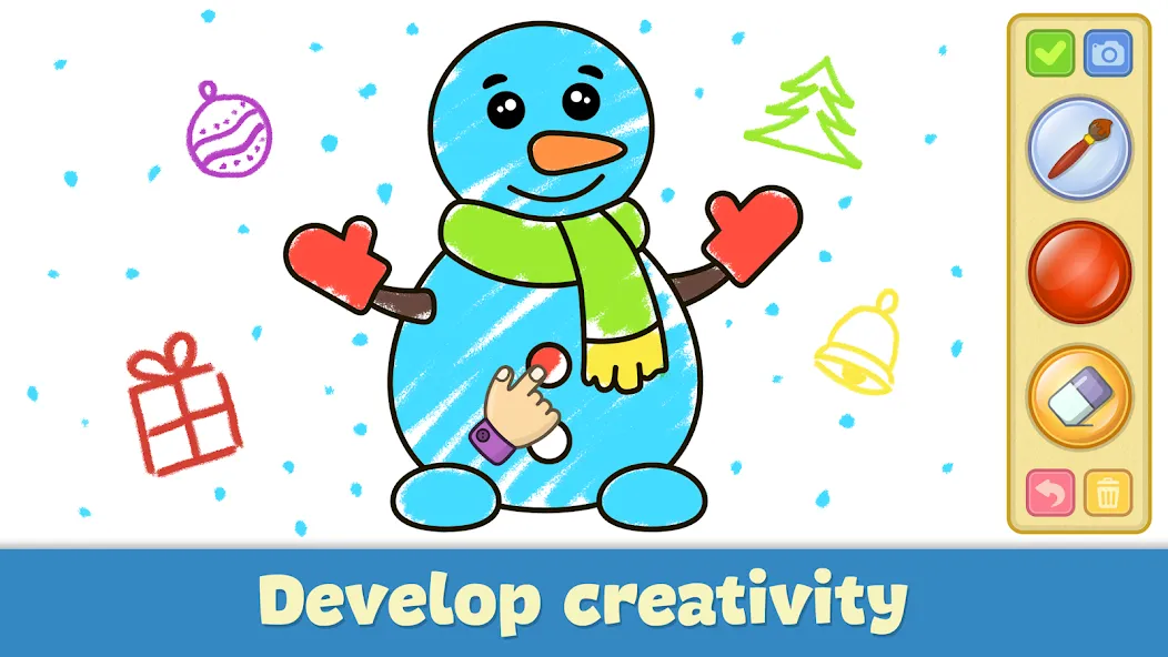 Kids Coloring & Drawing Games  [МОД Много монет] Screenshot 3