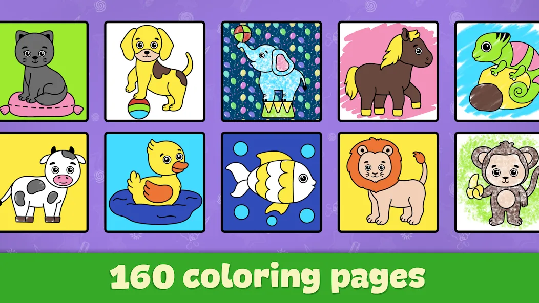 Kids Coloring & Drawing Games  [МОД Много монет] Screenshot 5