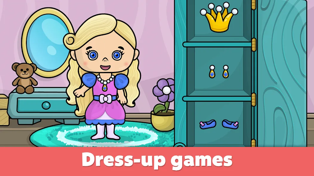 Bimi Boo Fun Kids Games  [МОД Бесконечные деньги] Screenshot 1