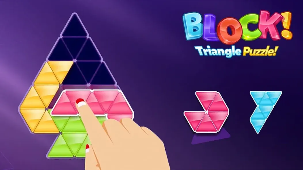 Block! Triangle Puzzle:Tangram  [МОД Бесконечные деньги] Screenshot 2