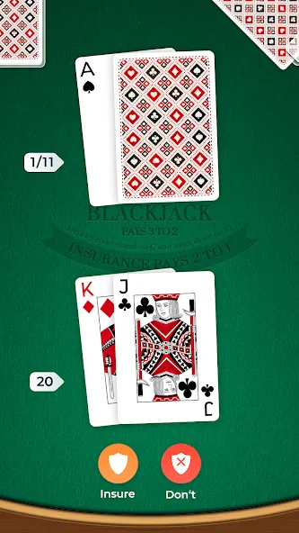 Blackjack (Блэкджек)  [МОД Unlimited Money] Screenshot 3