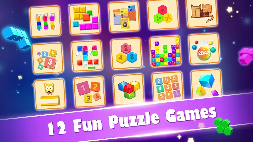 Block Gems: Block Puzzle Games (Блок драгоценные камни)  [МОД Unlimited Money] Screenshot 1