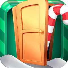 Скачать взломанную Open 100 Doors - Christmas!  [МОД Все открыто] - последняя версия apk на Андроид