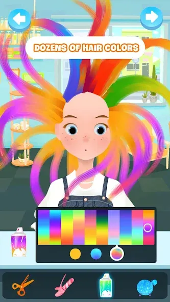 Hair salon games : Hairdresser  [МОД Много монет] Screenshot 1