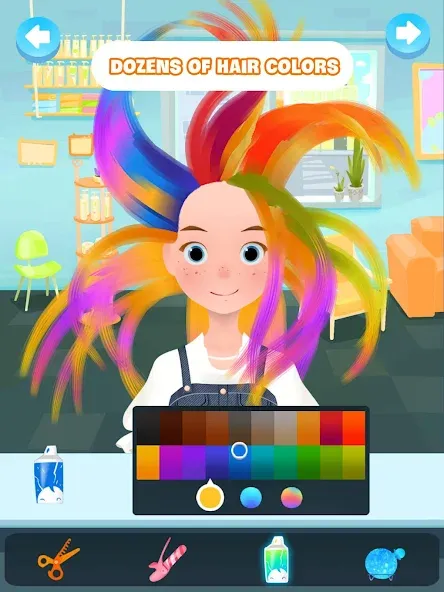 Hair salon games : Hairdresser  [МОД Много монет] Screenshot 5