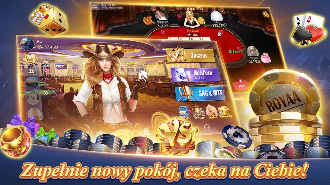 Texas Poker Polski  (Boyaa) (Техасский Покер Польский)  [МОД Много денег] Screenshot 3