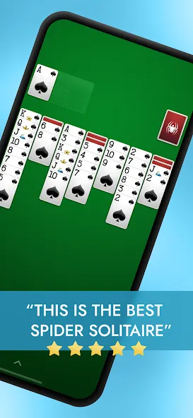 Spider Solitaire  [МОД Много денег] Screenshot 1