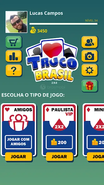 Truco Brasil - Truco online (Труко Бразиль)  [МОД Unlocked] Screenshot 1