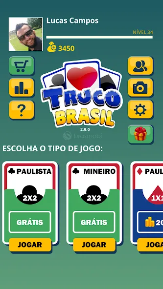 Truco Brasil - Truco online (Труко Бразиль)  [МОД Unlocked] Screenshot 2