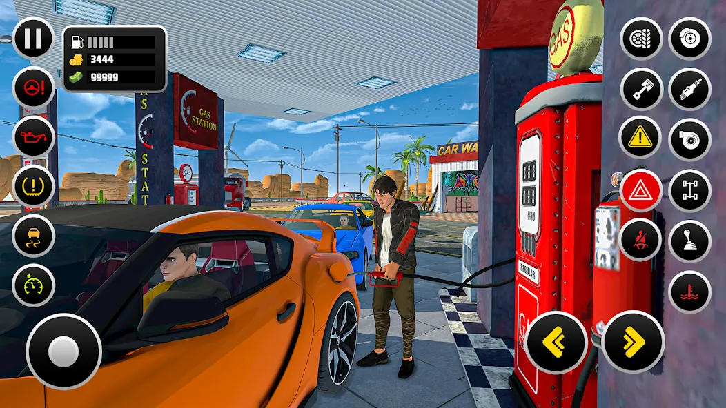 Gas Station Simulator Games  [МОД Бесконечные деньги] Screenshot 2