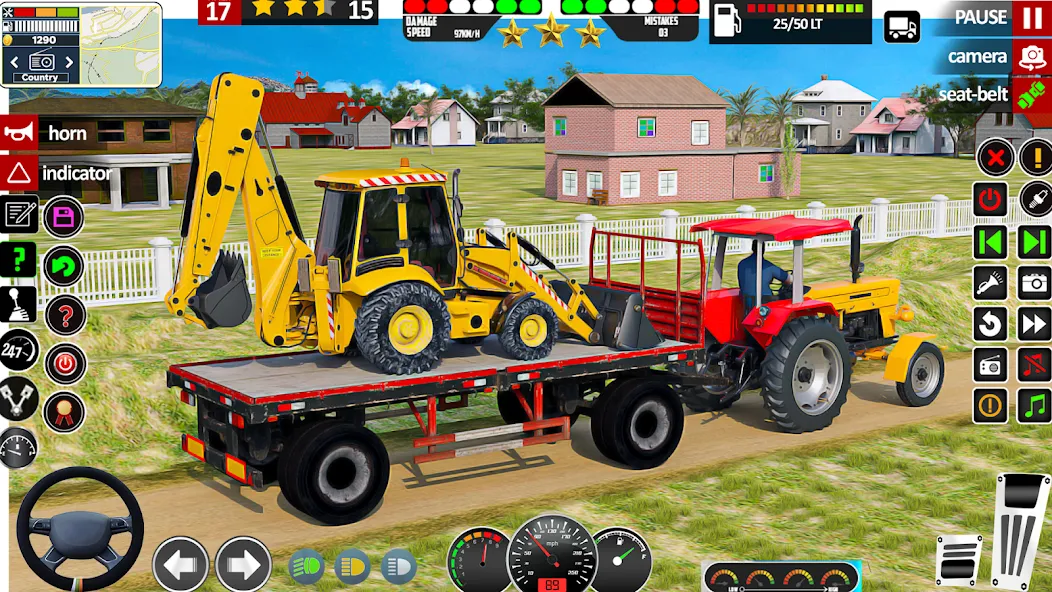 Indian Tractor Game Farming 3D  [МОД Menu] Screenshot 1