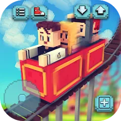 Скачать взломанную Theme Park Craft: Build & Ride  [МОД Бесконечные деньги] - последняя версия apk на Андроид