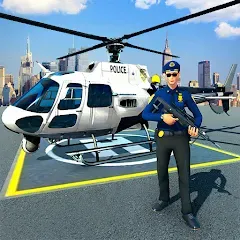 Взломанная Police Helicopter Chase Game  [МОД Unlimited Money] - стабильная версия apk на Андроид