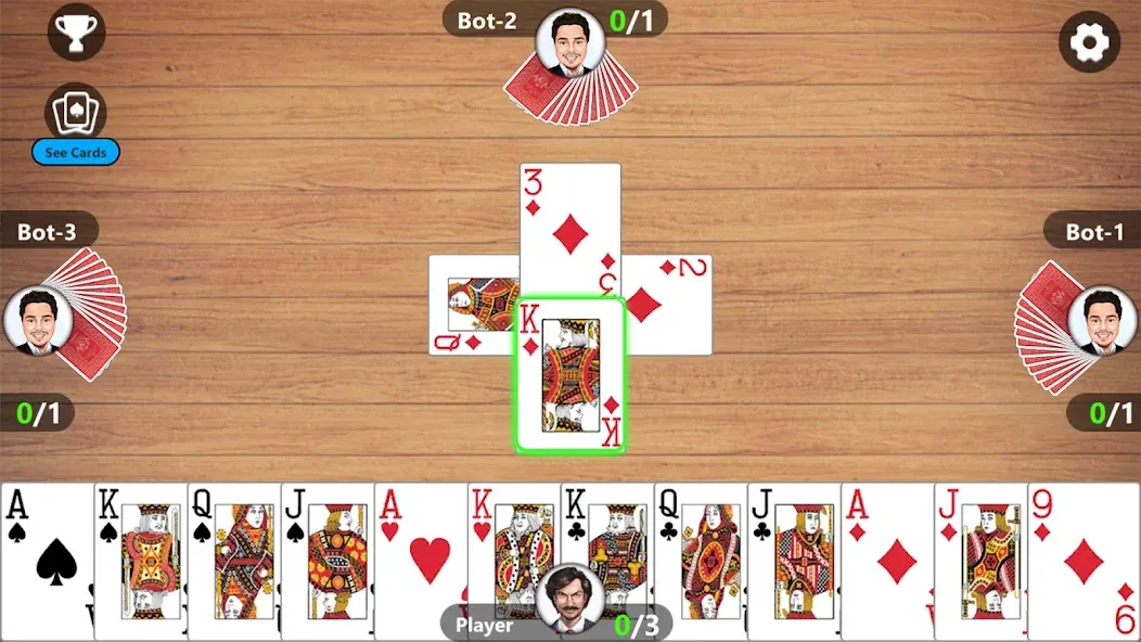 Callbreak Master 3 - Card Game  [МОД Бесконечные деньги] Screenshot 2