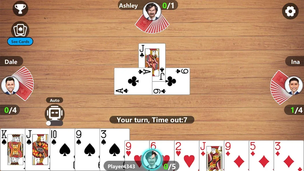 Callbreak Master 3 - Card Game  [МОД Бесконечные деньги] Screenshot 3