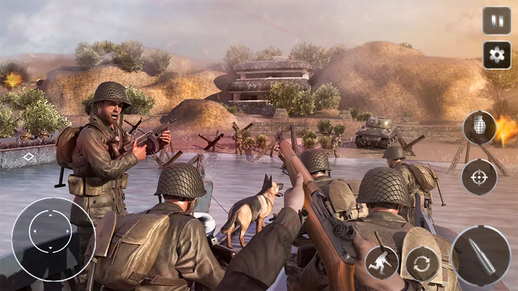 Call Of Courage : WW2 Shooting  [МОД Unlimited Money] Screenshot 1