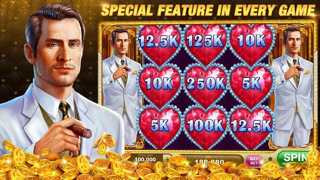 Slots Rush: Vegas Casino Slots (Слотс Раш)  [МОД Menu] Screenshot 1