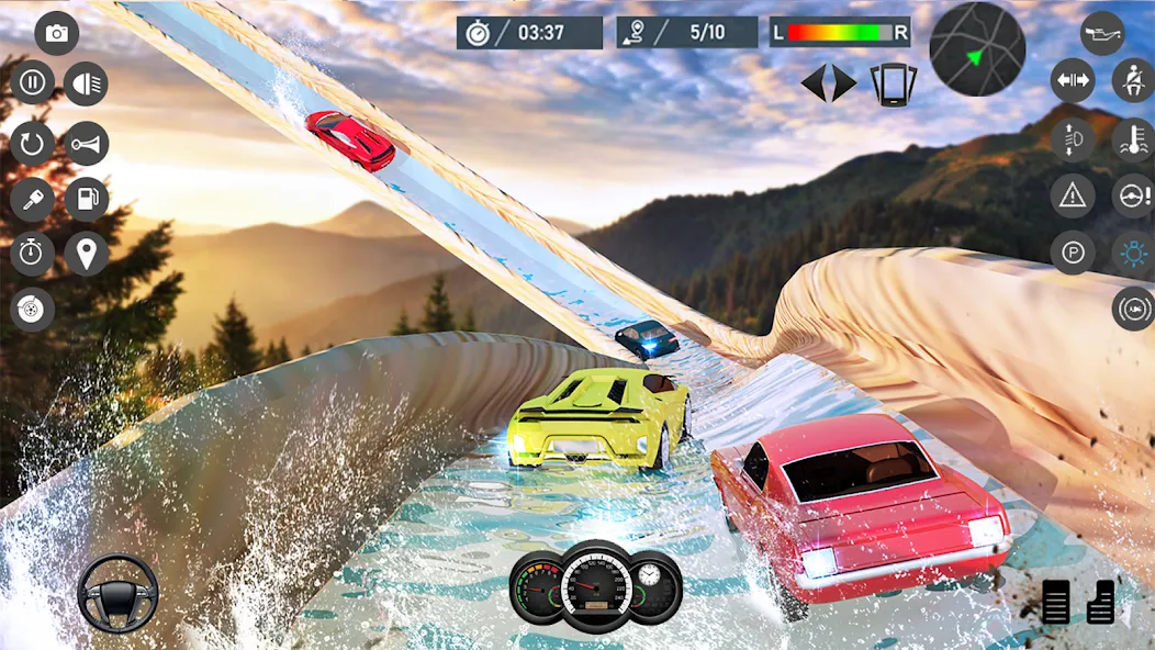 Water Slide Car Race games (Ватер Слайд Кар Рейс игры)  [МОД Unlocked] Screenshot 4