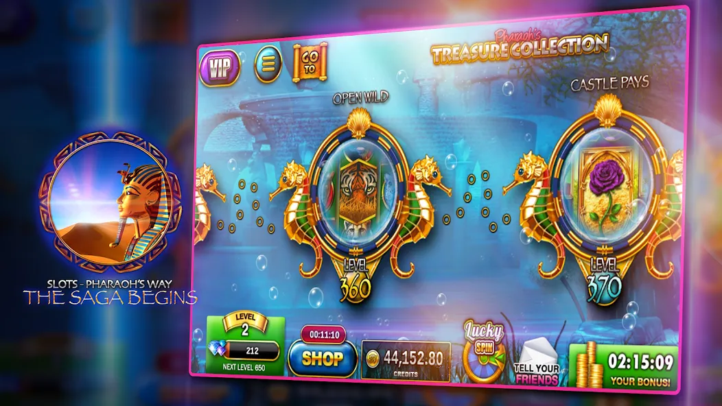 Slots - Pharaoh's Way Casino (Слоты)  [МОД Menu] Screenshot 2