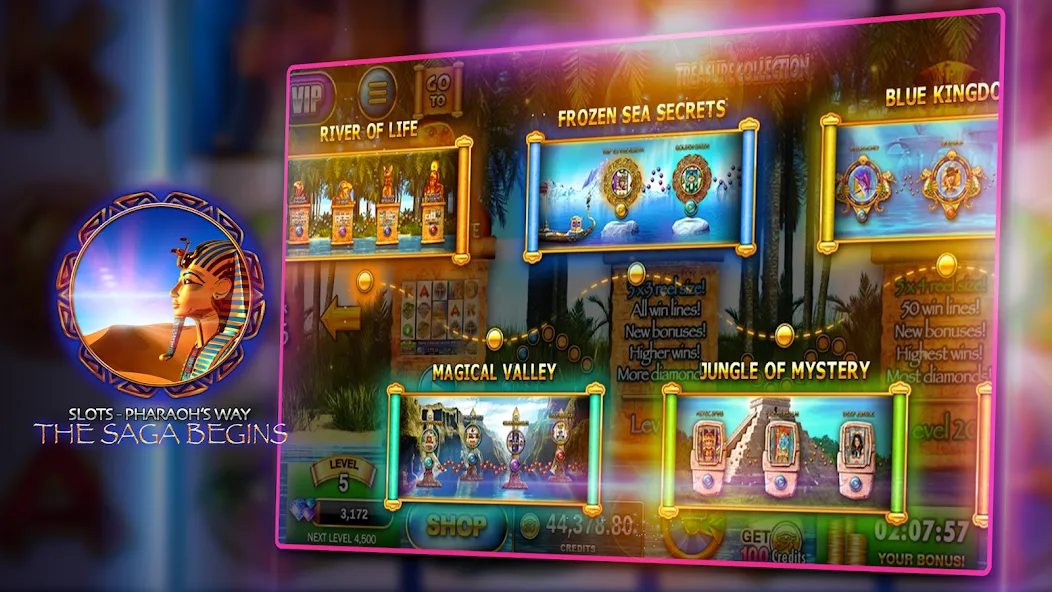 Slots - Pharaoh's Way Casino (Слоты)  [МОД Menu] Screenshot 5