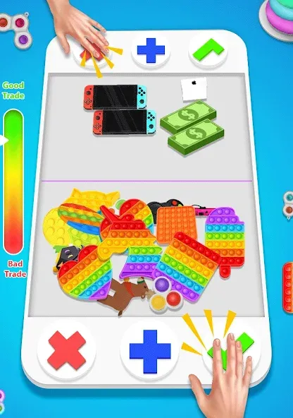 fidget trading: trade toys 3D (фиджет трейдинг)  [МОД Много монет] Screenshot 1