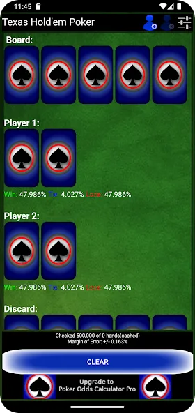 Poker Odds Calculator (Покер Оддс Калькулятор)  [МОД Все открыто] Screenshot 2