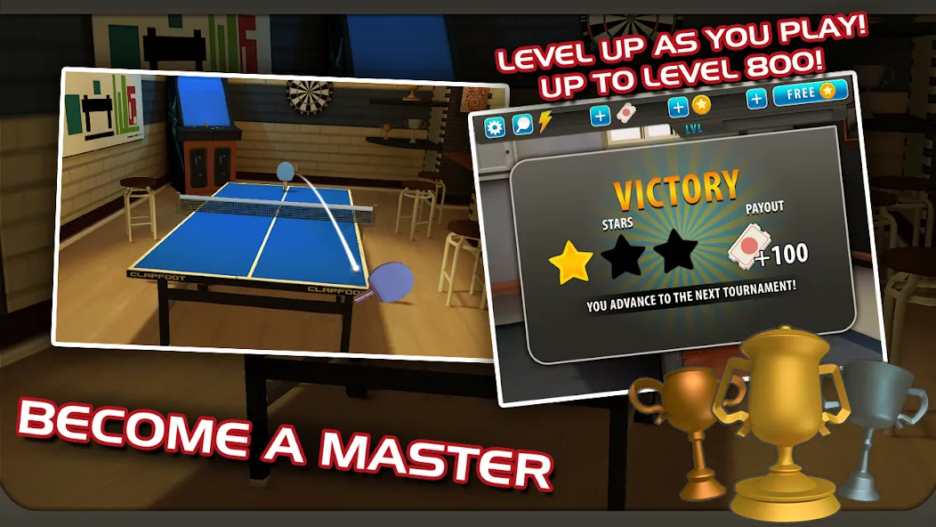 Ping Pong Masters (Пингпонг мастера)  [МОД Unlocked] Screenshot 3