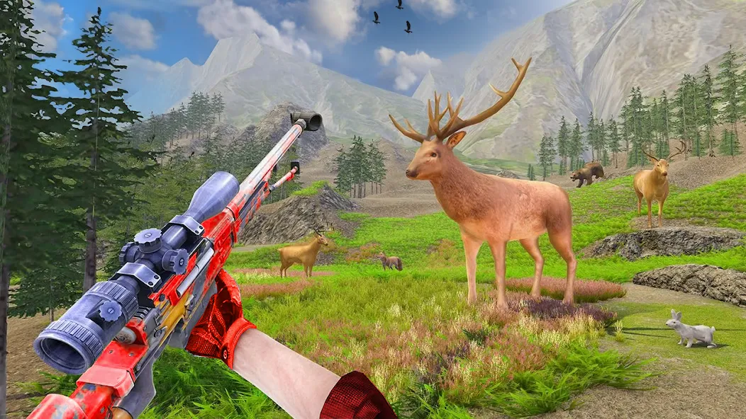 Animal Hunting -Shooting Games (Энимал Хантинг)  [МОД Бесконечные монеты] Screenshot 3