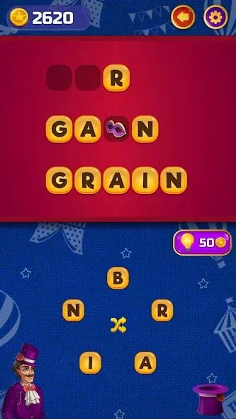 Circus Words: Magic Puzzle  [МОД Unlocked] Screenshot 4