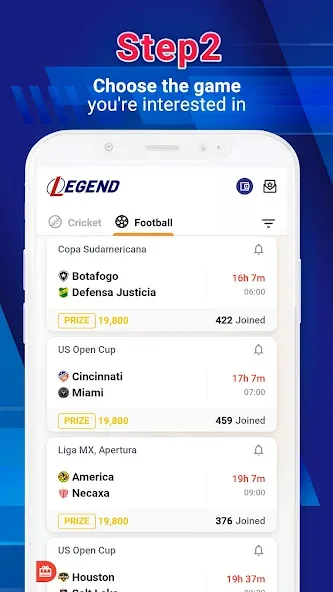 Legend Fantasy- Fantasy sports (Легенда фэнтези)  [МОД Menu] Screenshot 3