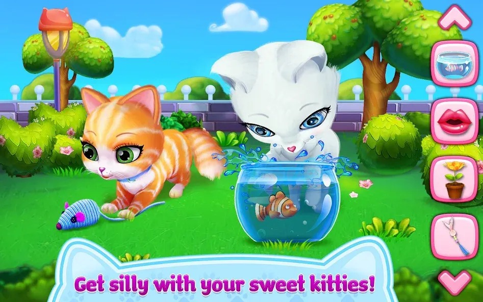 Kitty Love - My Fluffy Pet  [МОД Бесконечные монеты] Screenshot 2