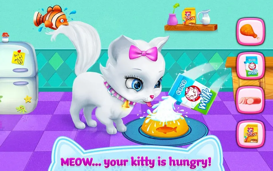 Kitty Love - My Fluffy Pet  [МОД Бесконечные монеты] Screenshot 3