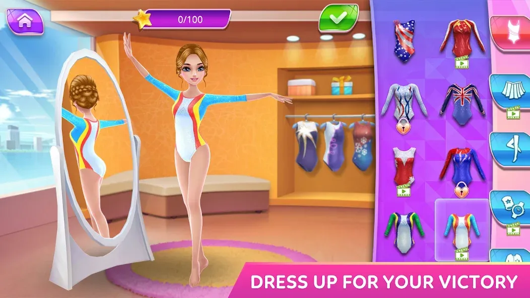 Gymnastics Superstar Star Girl  [МОД Бесконечные монеты] Screenshot 1