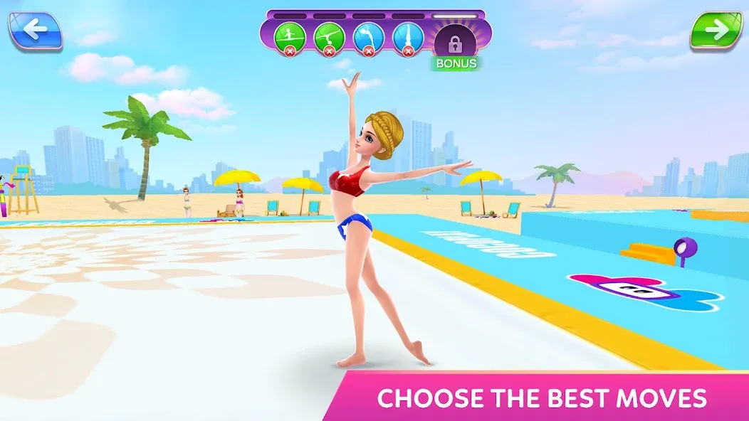 Gymnastics Superstar Star Girl  [МОД Бесконечные монеты] Screenshot 2