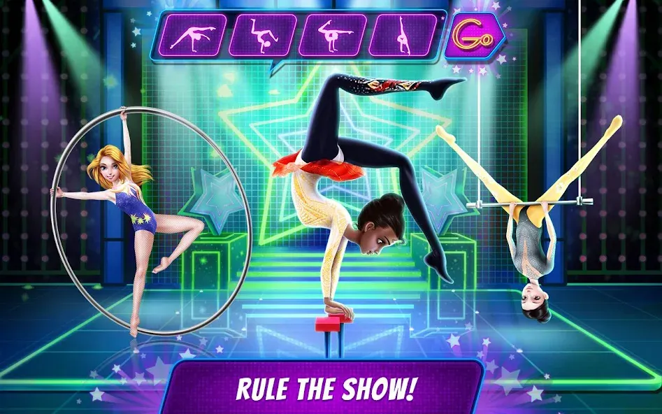 Acrobat Star Show - Girl Power  [МОД Бесконечные монеты] Screenshot 1