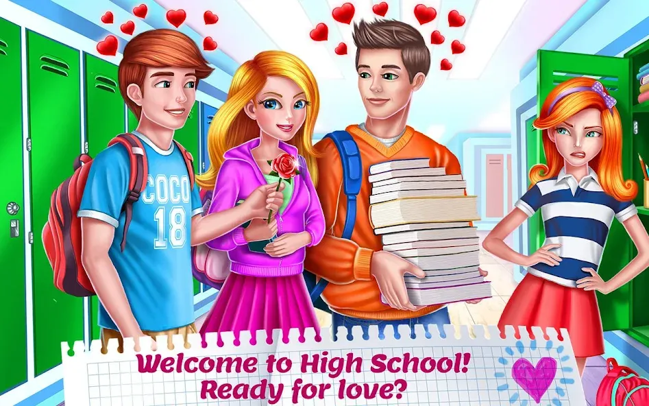 High School Crush - Love Story  [МОД Бесконечные монеты] Screenshot 1