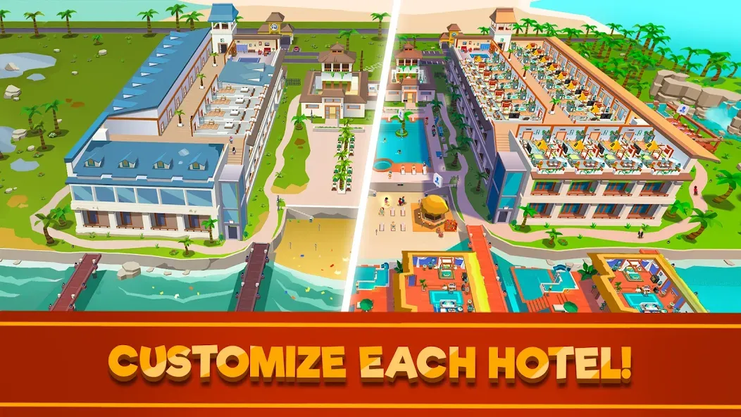 Hotel Empire Tycoon－Idle Game  [МОД Все открыто] Screenshot 2